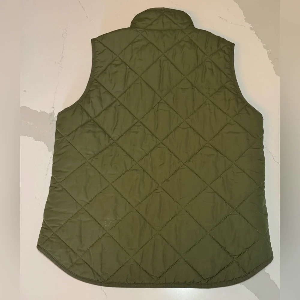 J. Crew Mercantile Quilted Puffy Vest Size M - Picture 2 of 9